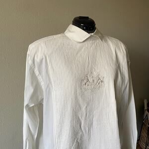 80s vintage Classiques Nordstrom pleated cotton blouse preppy academia heritage